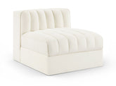 Rummi - Velvet Performance Fabric Upholstered Modular Armless Chair