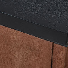 Kallari - Chair Side End Table - Warm Brown / Black
