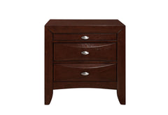 Linda - 5 Piece Full Bedroom Set - Merlot