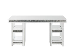 Noralie - Writing Desk - Mirrored & Faux Diamonds