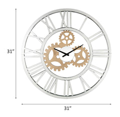 Dominic - Wall Clock - Mirrored