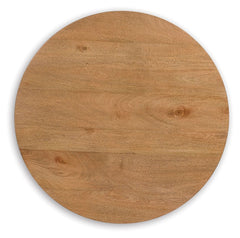 Kristiland - Round End Table - Light Brown