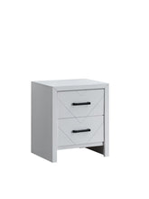Hammond - 3 Drawer Wood Nightstand - White