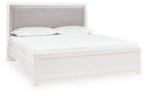 Maeling - King Upholstered Panel Bed - White
