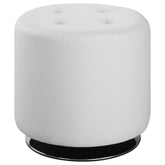 Bowman White Accent Stool - MyWaynesHome #