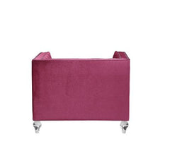 Heibero - Chair (Same Lv01402) - Burgundy Velvet