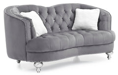 Jewel - Loveseat - Gray