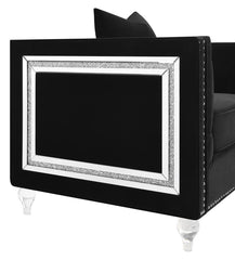 Delilah Black 3 Pc Sofa Set - MyWaynesHome #