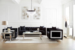Delilah Black 3 Pc Sofa Set - MyWaynesHome #