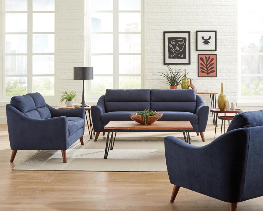 Gano Blue 2 Pc Sofa Set - MyWaynesHome #