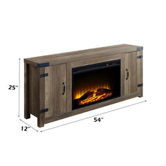 Tobias - 25" Fireplace - Rustic Oak