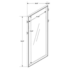 Durango - Standing Floor Mirror - Smoked Peppercorn