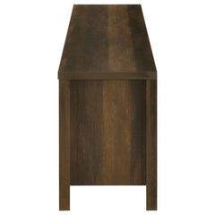 Carey - 79" TV Stand Fireplace Media Console - Dark Pine