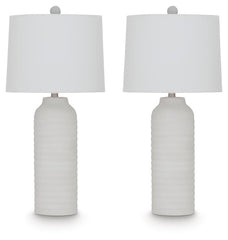 Vauville - Poly Table Lamp (Set of 2) - White