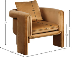 Sloan - Accent Chair - Saddle