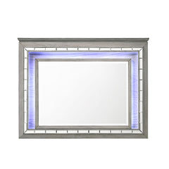 Antares - Mirror With LED - Light Gray Oak