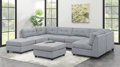 Claude Grey Ottoman - MyWaynesHome #