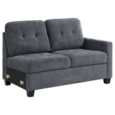Georgina Upholstered Raf Chair Steel Grey - MyWaynesHome #
