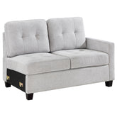 Georgina Upholstered Raf Chair Steel Beige - MyWaynesHome #