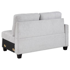 Georgina Upholstered Raf Chair Steel Beige - MyWaynesHome #