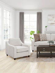 Christine Upholstered Sloped Arm Accent Chair Beige - MyWaynesHome #