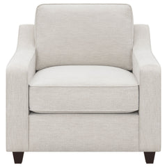 Christine Upholstered Sloped Arm Accent Chair Beige - MyWaynesHome #