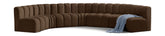 Arc - Velvet 7 Piece U-Shaped Modular Sofa