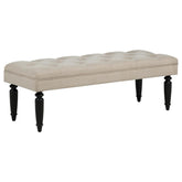 Marsha - 52" Upholstered Entryway Accent Bench - Latte