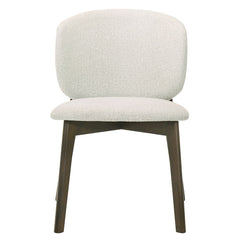 Mallin - Side Chair (Set of 2) - Gray Chenille & Walnut