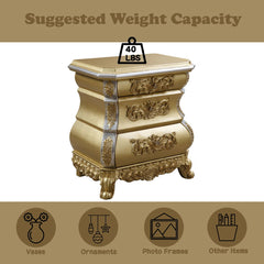 Seville - Nightstand - Gold
