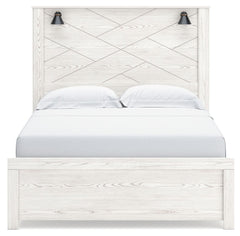 Gerridan - Panel Bed With Sconces