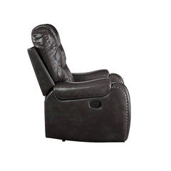 Braylon - Motion Recliner - Magnetite Synthetic Leather