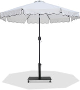 Amalfi - Aluminum Patio Umbrella - Black Base / Black Pole