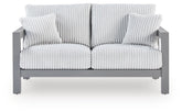 Hurley Park - Loveseat With Cushion - Gray