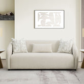Etienne - Sofa With 3 Pillows - Beige Linen