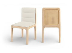 Ellis - Vegan Leather Upholstered Dining Chair (Set of 2) - Natural Base