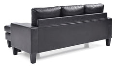 Jenna - Sofa Chaise - Black