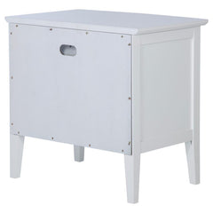 Bexhill - 1-Drawer Nightstand Bedside Table - White