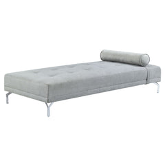 Quenti - Sofa Bed With Pillow - Gray Melange Velvet