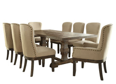 Landon - Dining Table With Leaf - Salvage Brown
