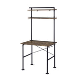 Ensata - Writing Desk - Rustic Oak & Black