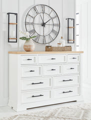 Ashbryn - Dresser - White / Natural