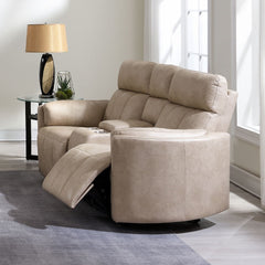 Elison - Motion Loveseat With Console & Storage
