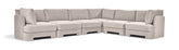 Hammond - Velvet Performance Fabric Upholstered 6 Piece Corner Sectional