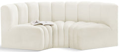 Arc - Velvet 3 Piece Modular U-Shaped Sofa