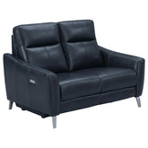 Derek Blue Power Loveseat - MyWaynesHome #