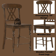 Dylan - Counter Height Chair (Set of 2) - Walnut