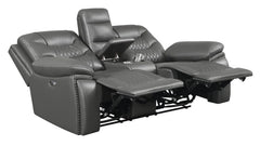 Flamenco Grey Power Loveseat - MyWaynesHome #