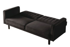 Qinven - Adjustable Sofa - Dark Brown Velvet