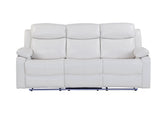 U6026 - Reclining Sofa With LED - White
